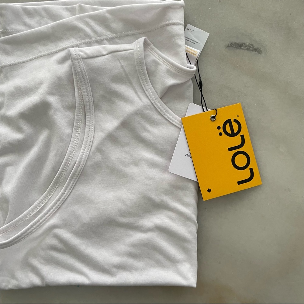 NWT Lole Women's White Tank Top size M